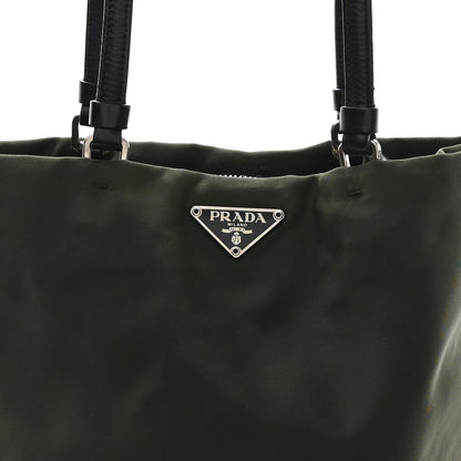 Prada Tessuto Nylon Shopping Tote Green 7 of 9