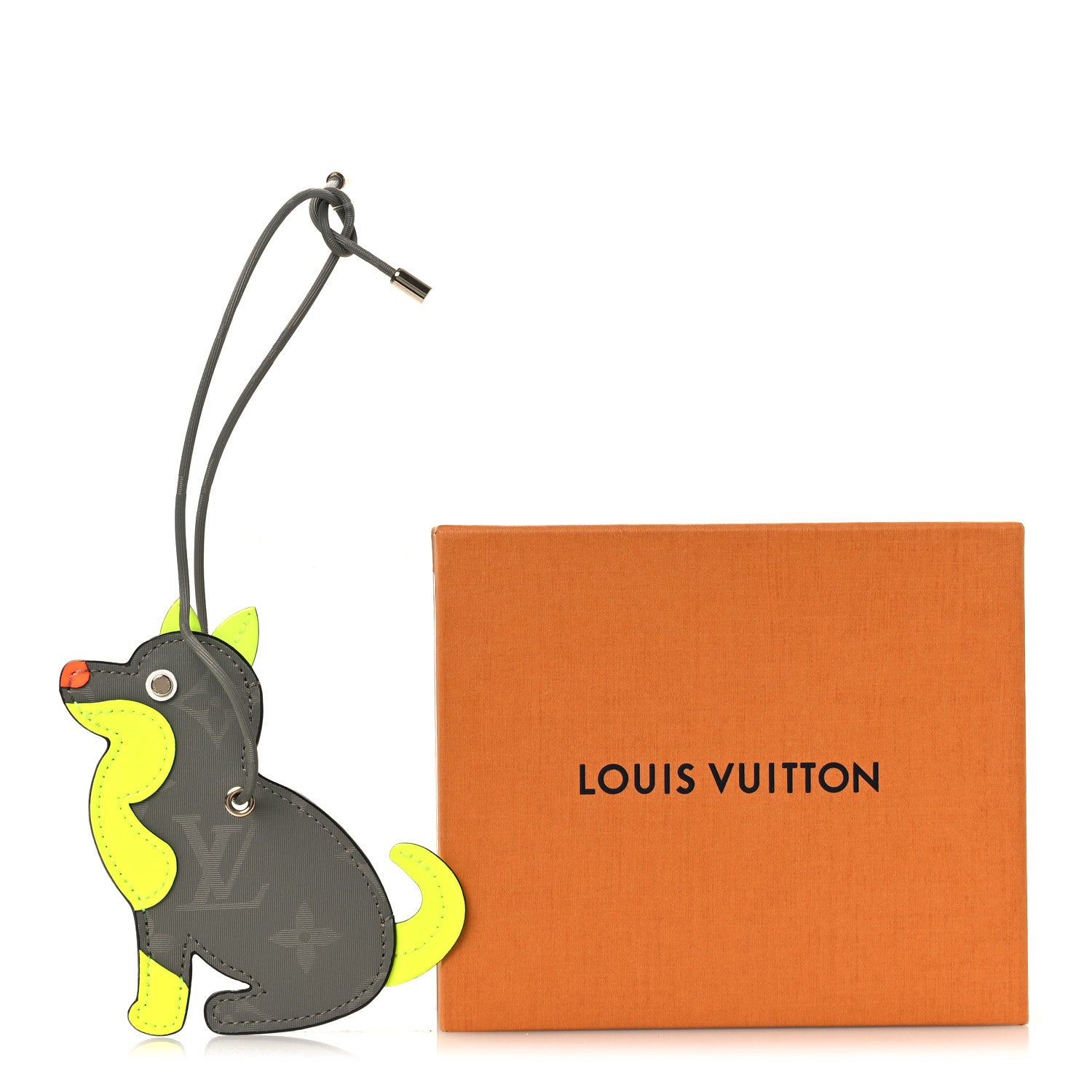 Louis Vuitton Monogram Titanium Dog Name Tag 4 of 4