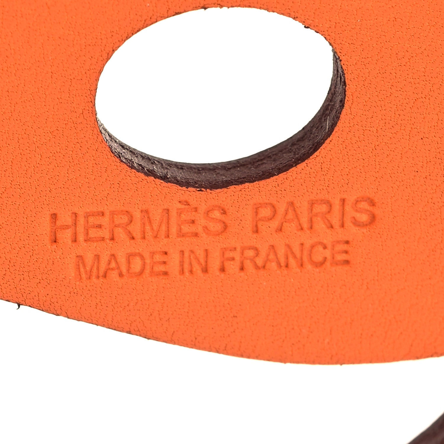 Hermes Swift Paddock Cheval Horse Bag Charm Orange 3 of 4