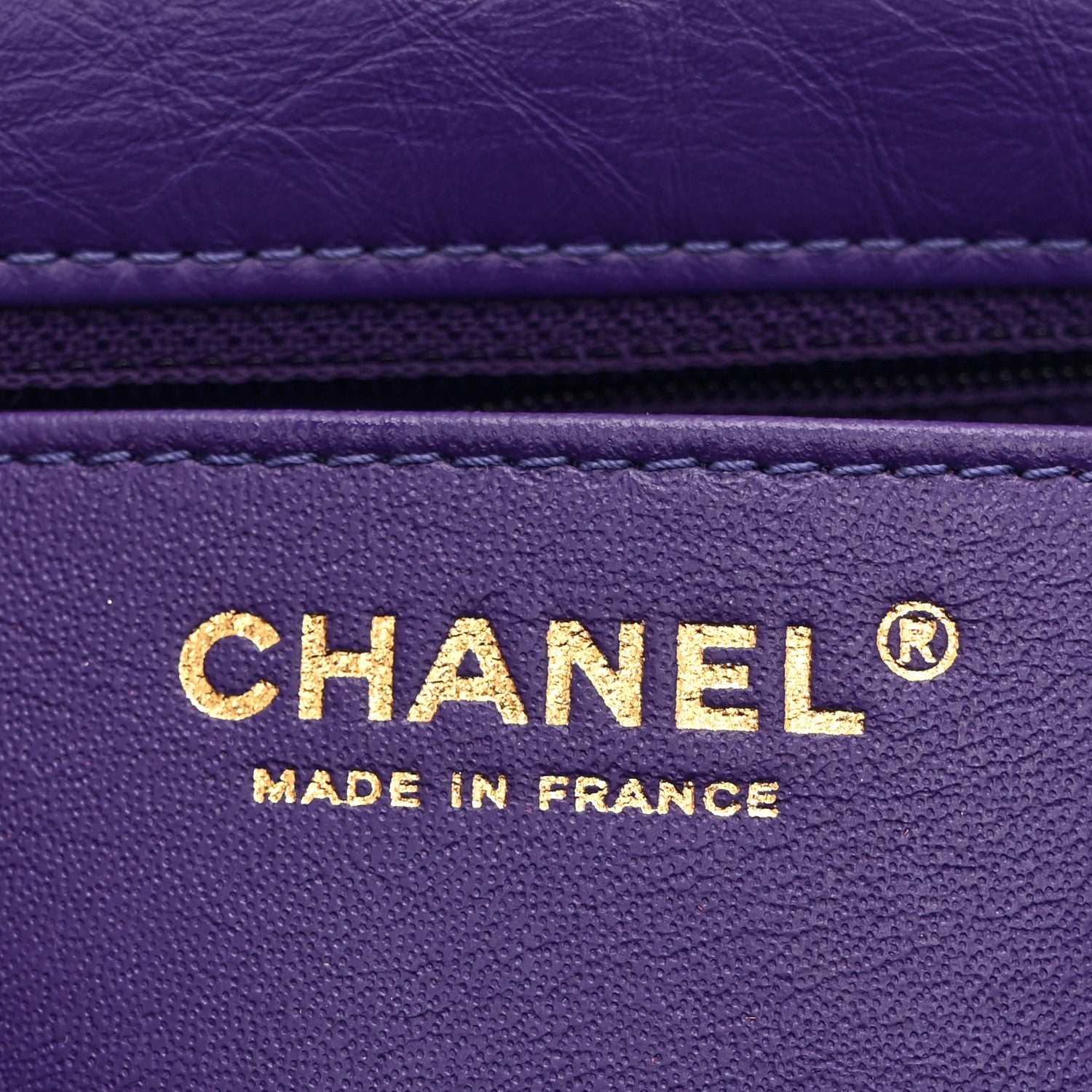 Chanel Aged Calfskin Quilted 2.55 Reissue Mini Flap Purple 6 of 11