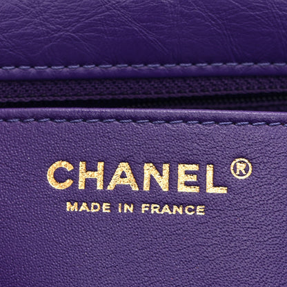 Chanel Aged Calfskin Quilted 2.55 Reissue Mini Flap Purple 6 of 11