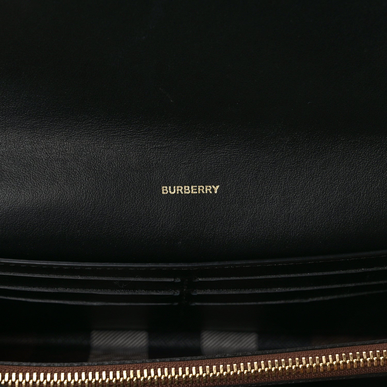 Burberry E-Canvas Check Continental Wallet Dark Birch Brown 6 of 6