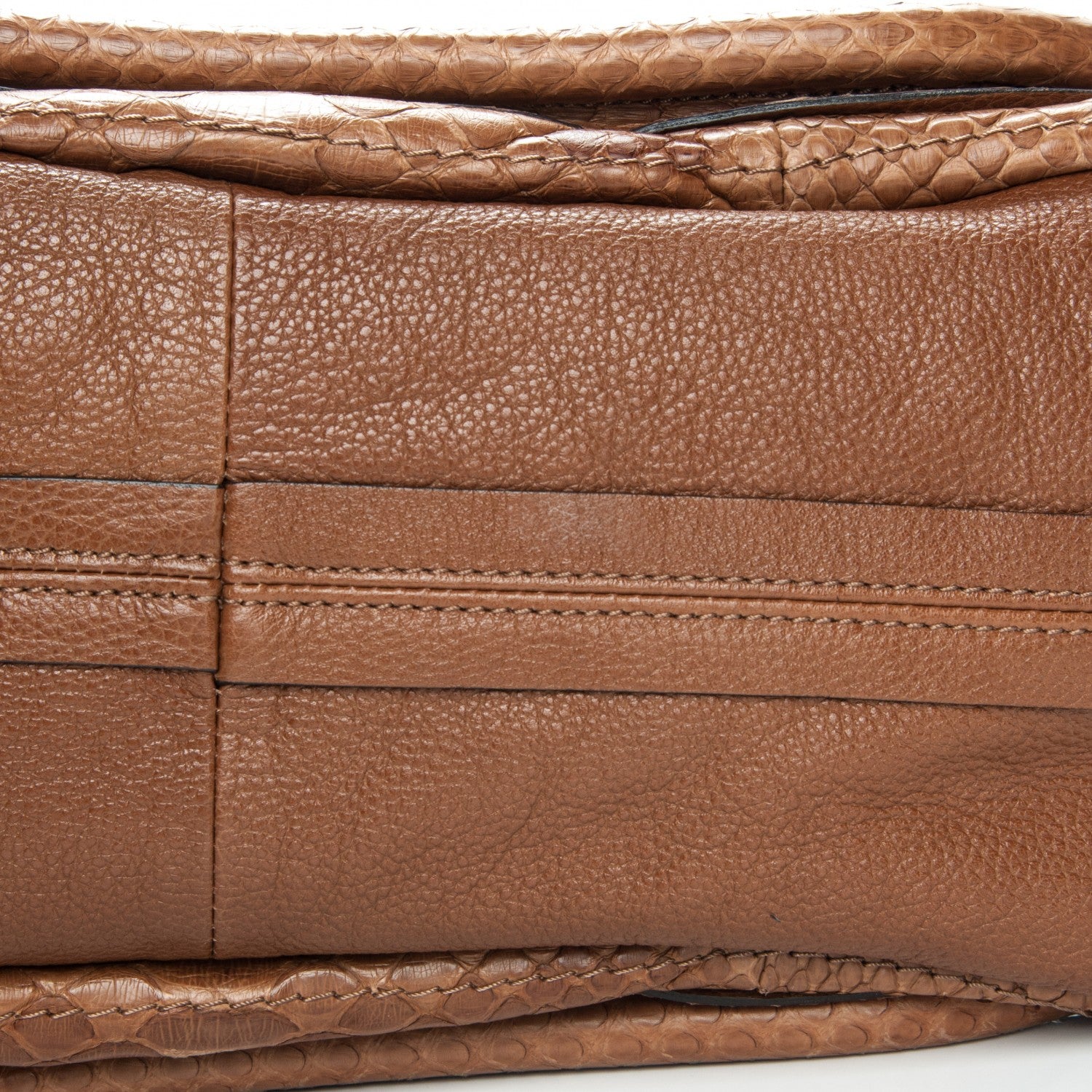 Chloe Python Calfskin Medium Paraty Speculoos Brown 8 of 8