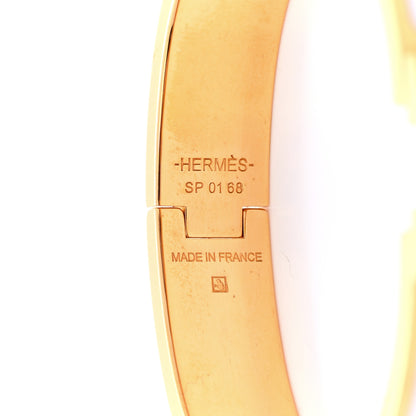 Hermes Enamel Narrow Clic Clac H Bracelet PM White 4 of 5