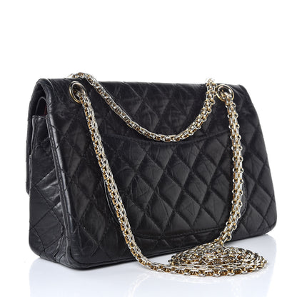 Chanel Aged Calfskin Quilted 2.55 Reissue 225 Flap Black 3 of 12