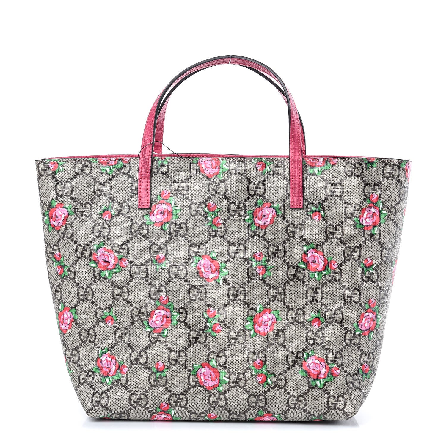 Gucci GG Supreme Monogram Kids Rosebud Tote Pink 1 of 9