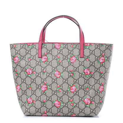Gucci GG Supreme Monogram Kids Rosebud Tote Pink 1 of 9