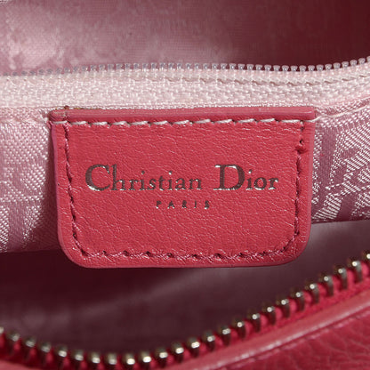 Christian Dior Calfskin Cannage Tote Pink 7 of 8