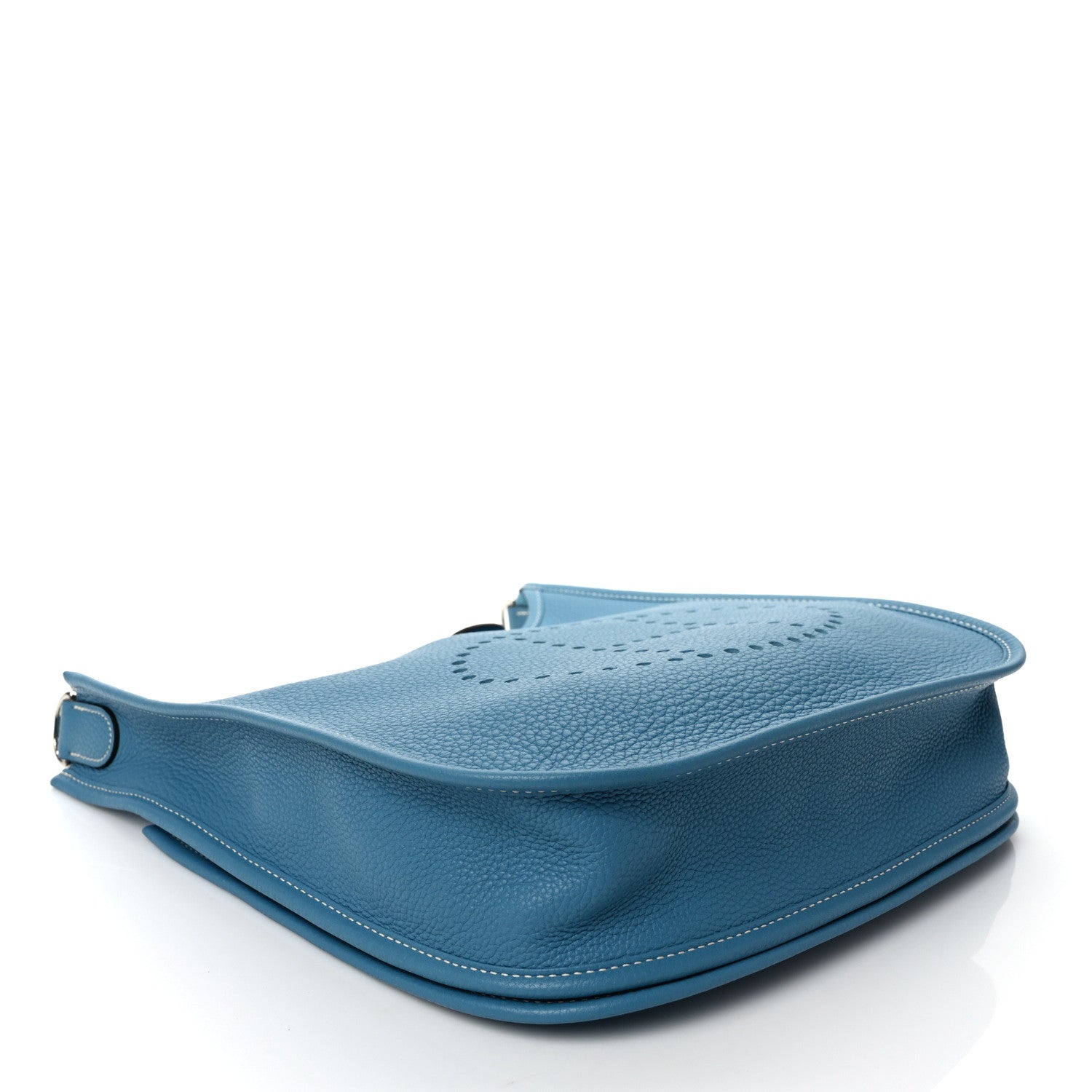Hermes Taurillon Clemence Evelyne III PM Blue Jean 4 of 9