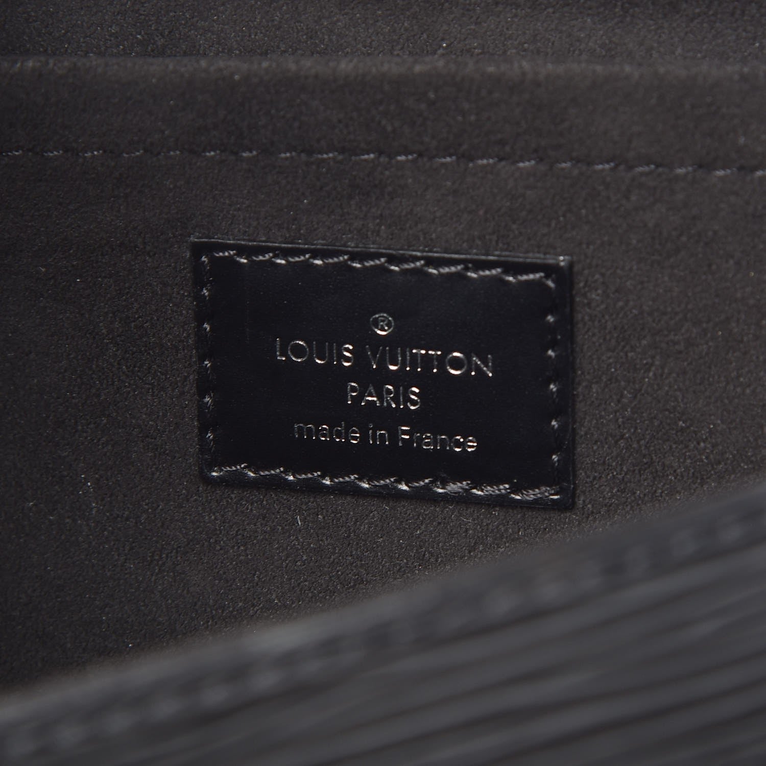 Louis Vuitton Epi Montaigne Clutch Black 6 of 7
