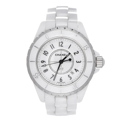 Chanel Stainless Steel Ceramic 33mm J12 Quartz Watch White 1 of 7
