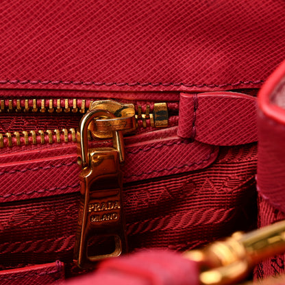 Prada Saffiano Medium Galleria Double Zip Tote Peonia 16 of 18