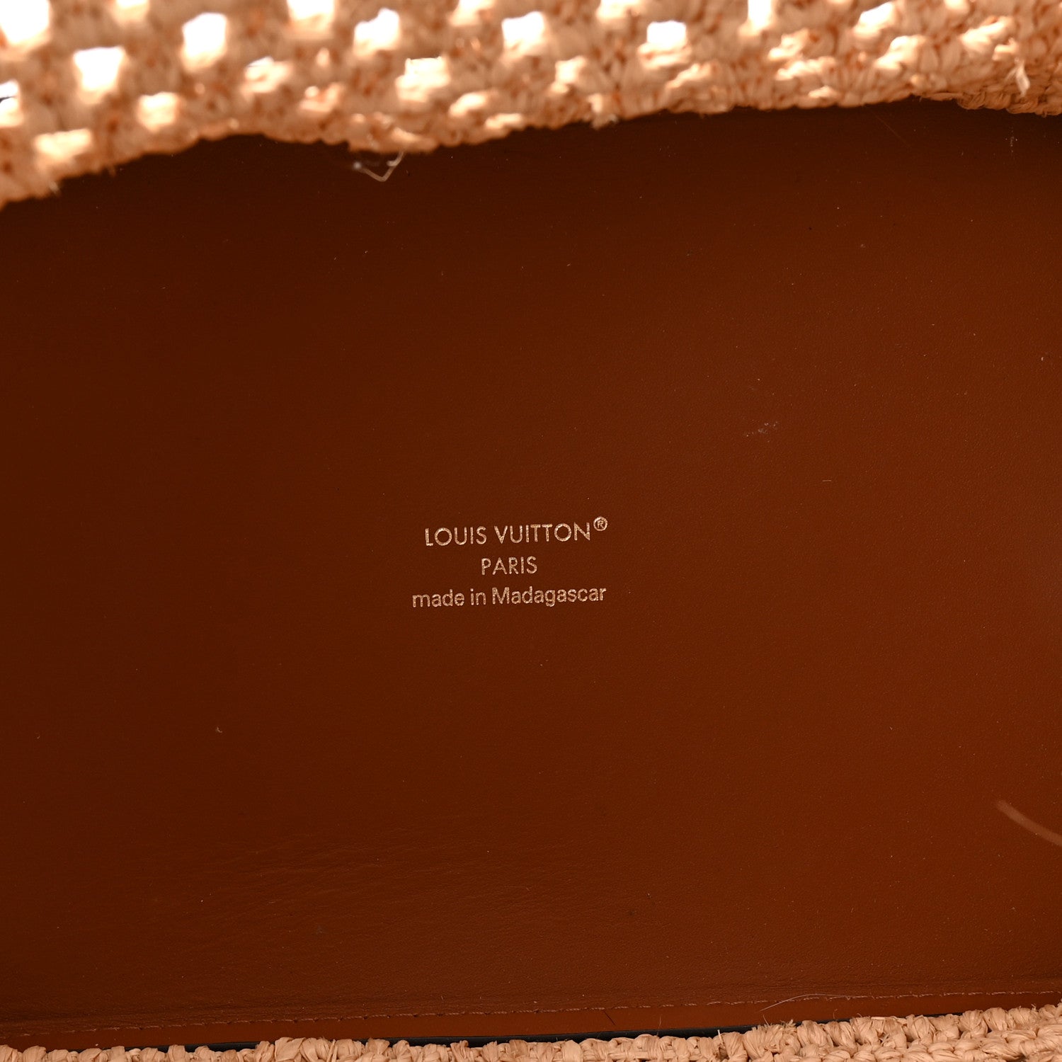 Louis Vuitton Raffia Calfskin Noe BB Natural Tan 5 of 9
