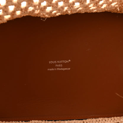 Louis Vuitton Raffia Calfskin Noe BB Natural Tan 5 of 9
