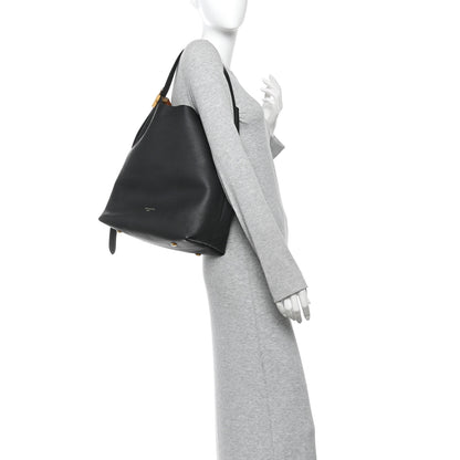 Louis Vuitton Grained Calfskin Low Key Hobo MM Black 2 of 9