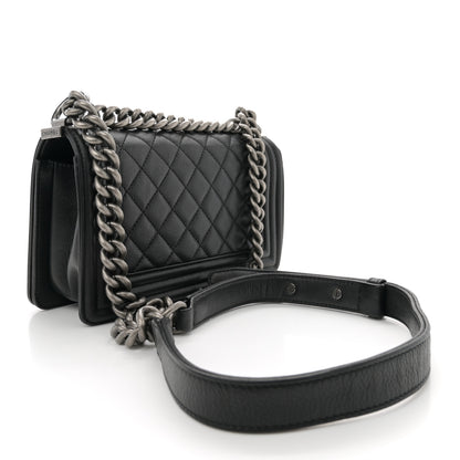 Chanel Calfskin Quilted Small Boy Flap Black 3 of 11