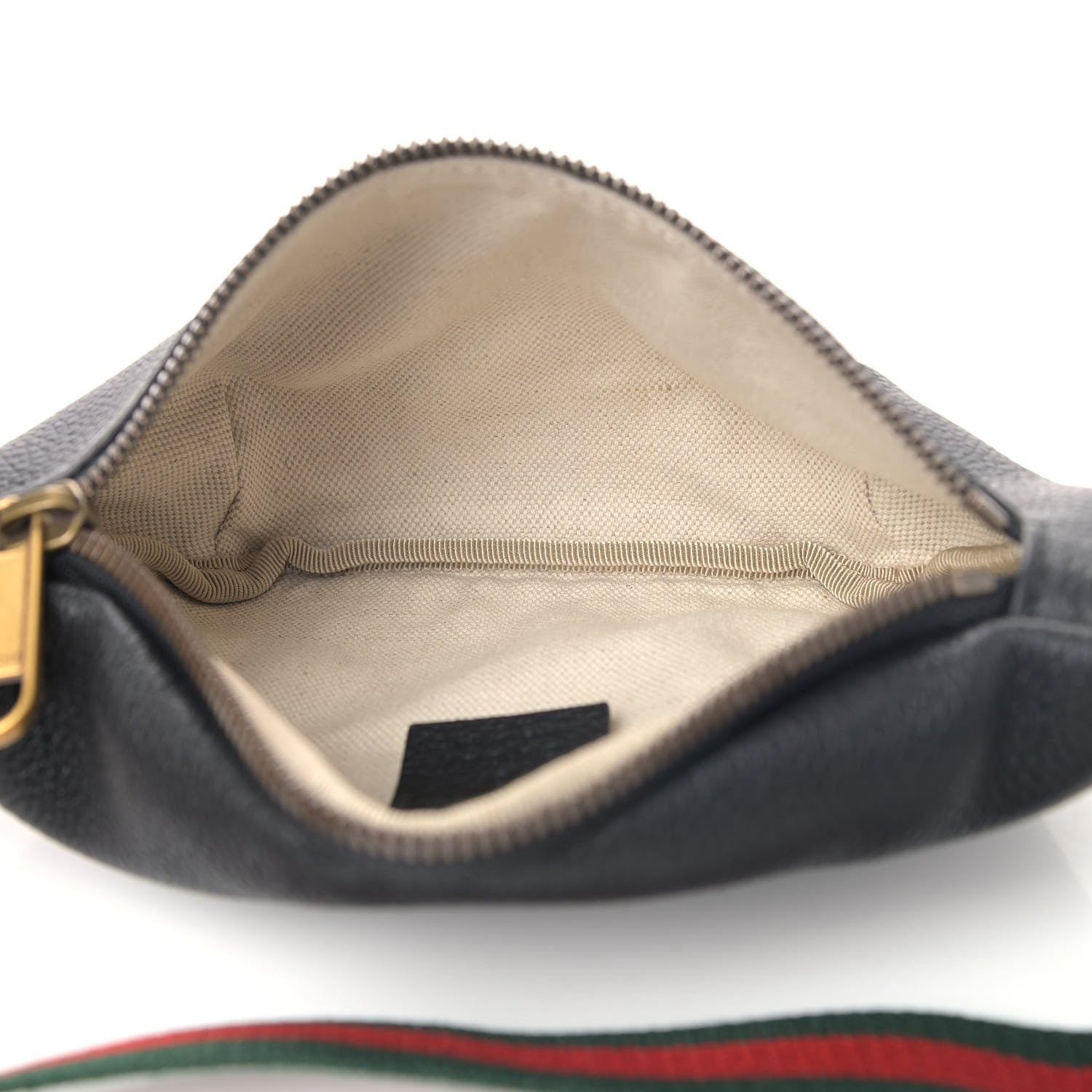 Gucci Grained Calfskin Small Logo Belt Bag Black 4 of 4