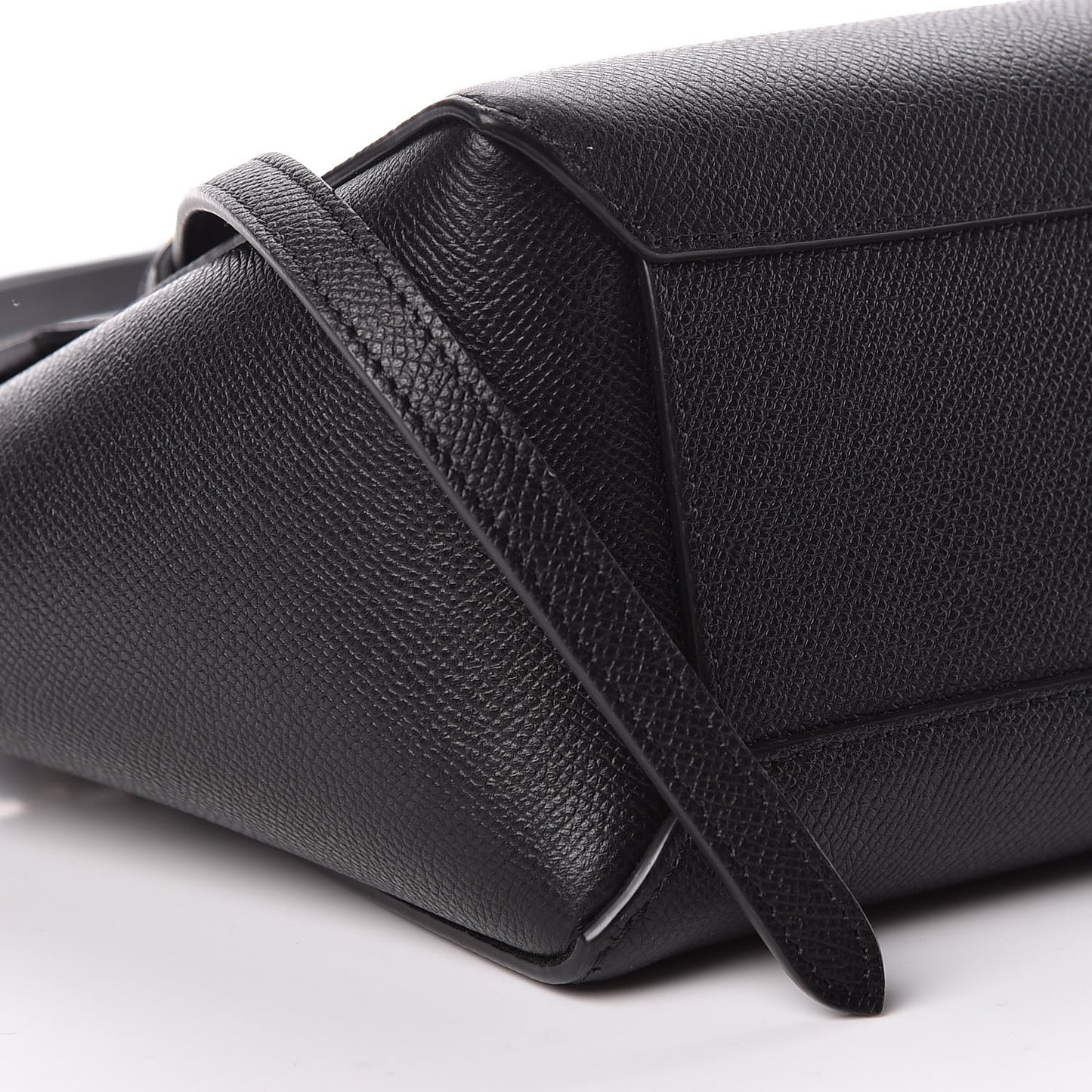 Grained Calfskin Nano Belt Bag Black