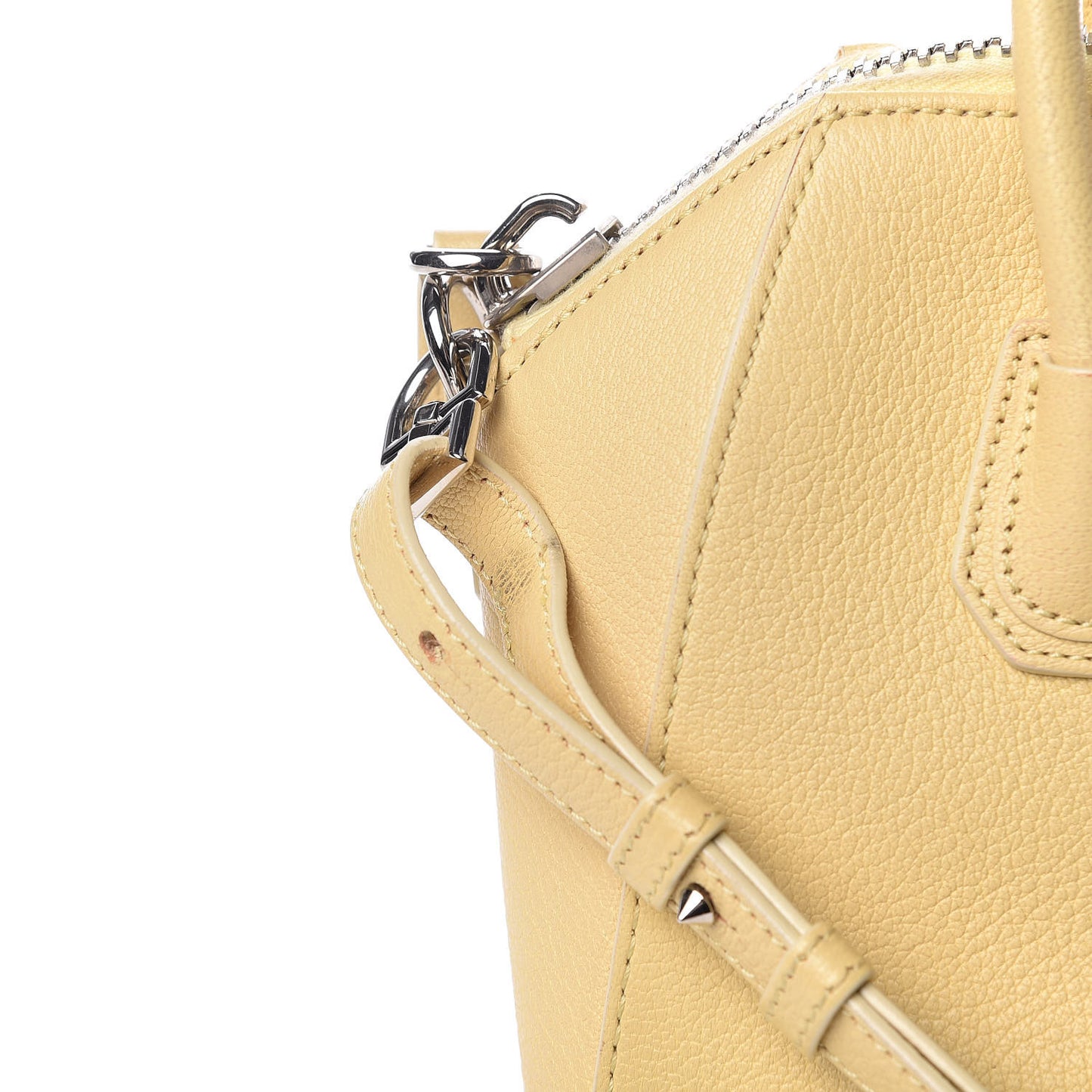 Sugar Goatskin Mini Antigona Yellow