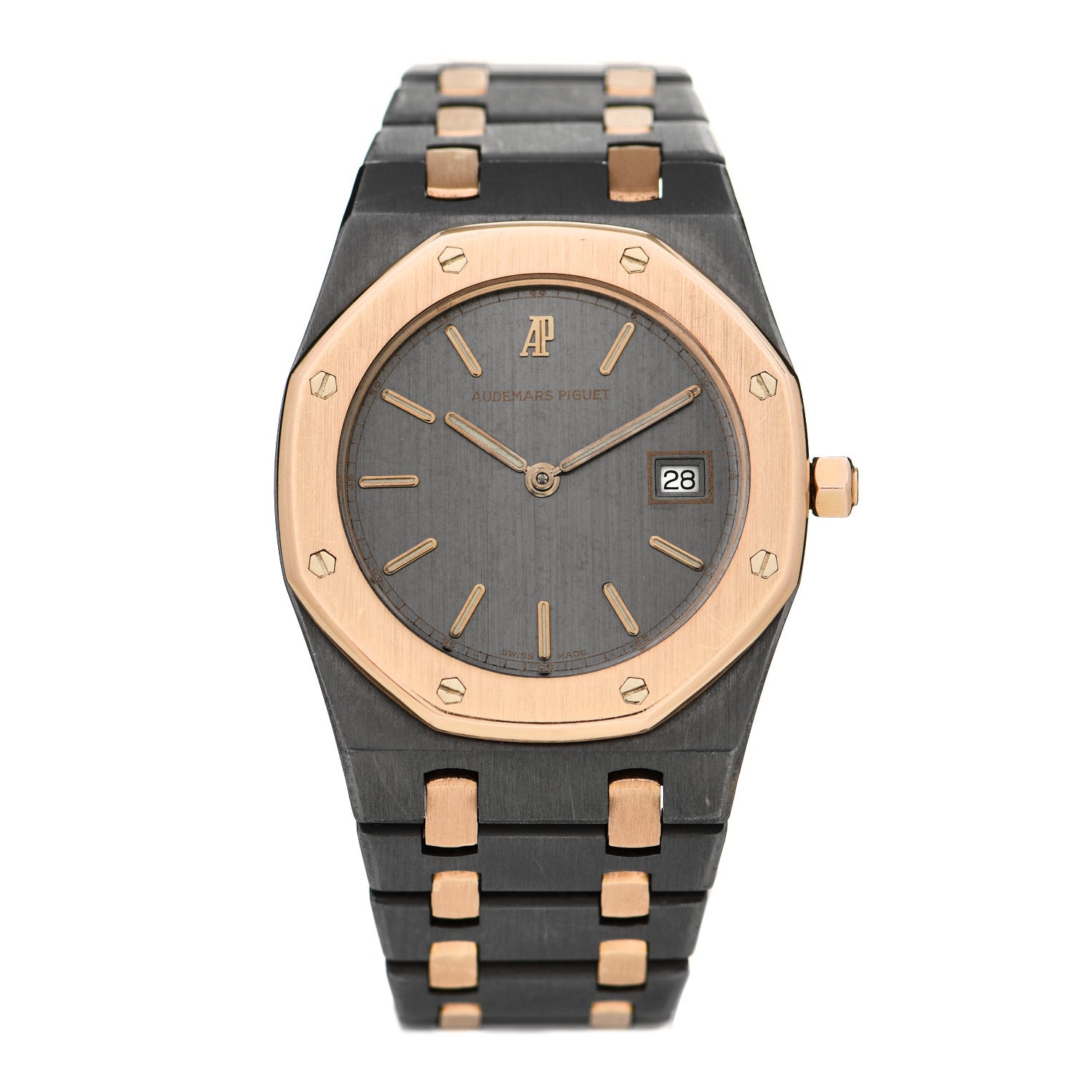 Audemars Piguet Tantalum 18K Rose Gold 33mm Royal Oak Quartz Watch Grey 56175TR.OO.0789TR.01 1 of 4