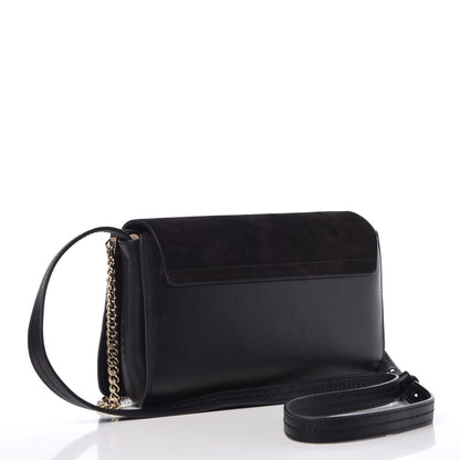 Chloe Suede Calfskin Small Faye Shoulder Bag Black 3 of 6