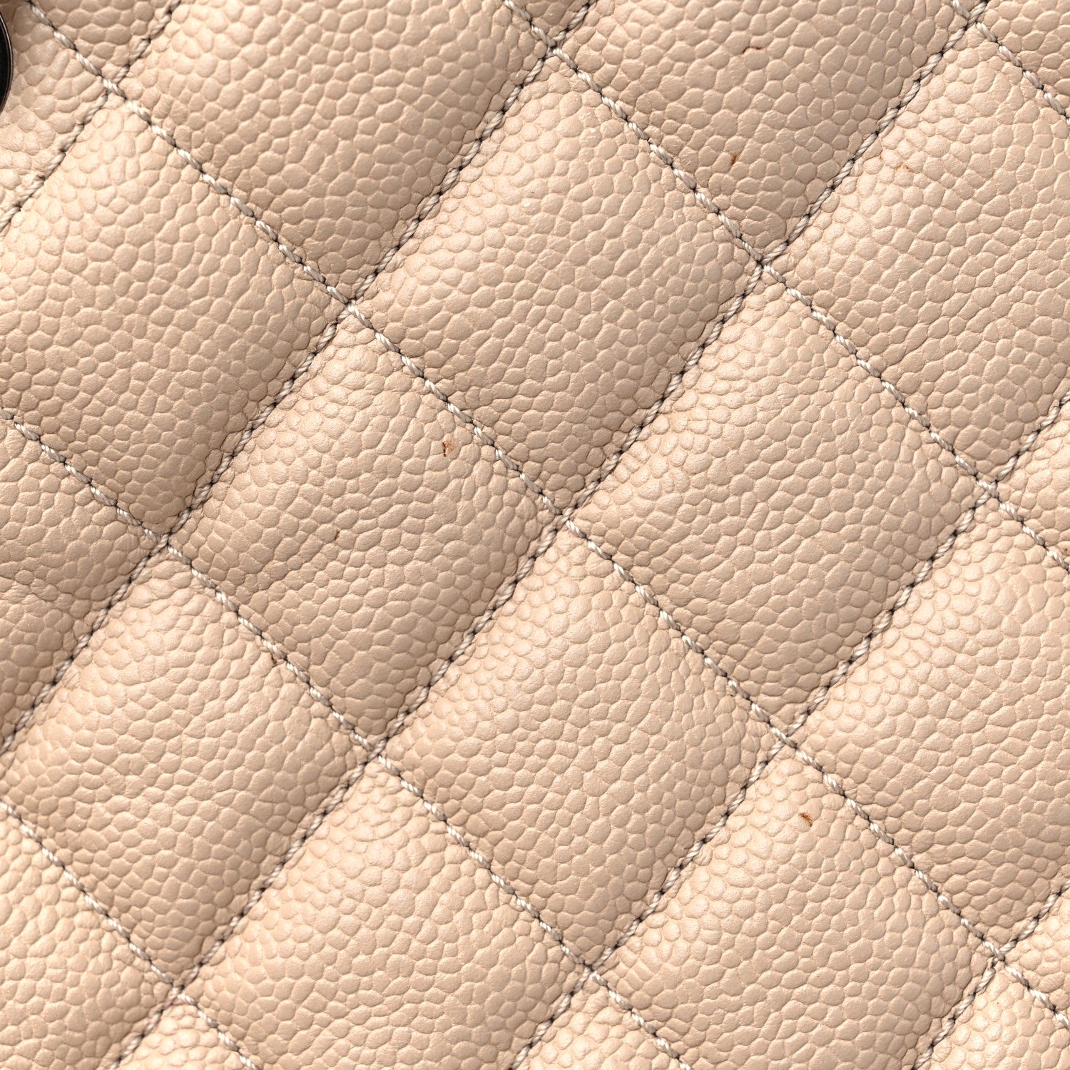 Chanel Caviar Quilted CC Shopping Tote Beige 14 of 14