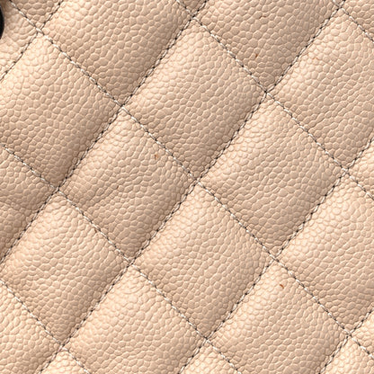 Chanel Caviar Quilted CC Shopping Tote Beige 14 of 14