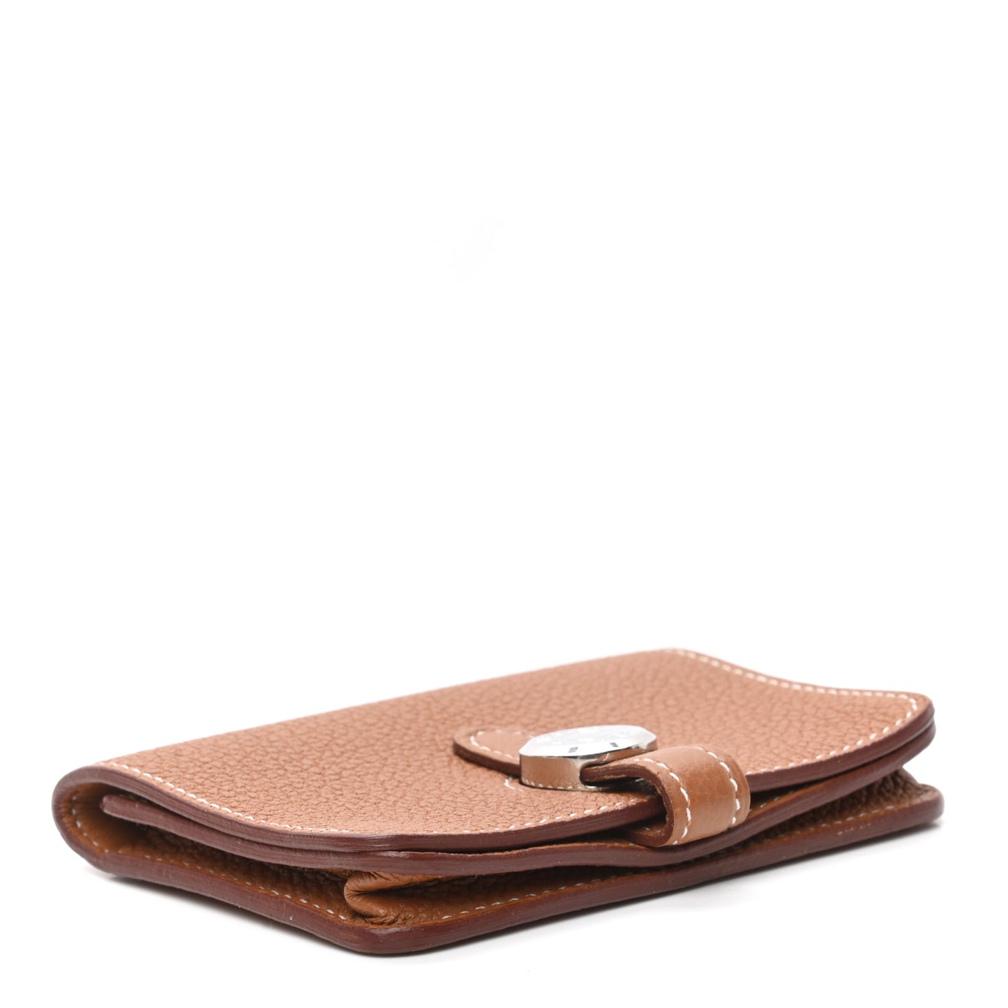 Togo Dogon Card Case Key Holder Gold