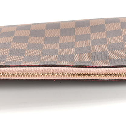 Louis Vuitton Damier Ebene Neo Neverfull MM Rose Ballerine 24 of 26