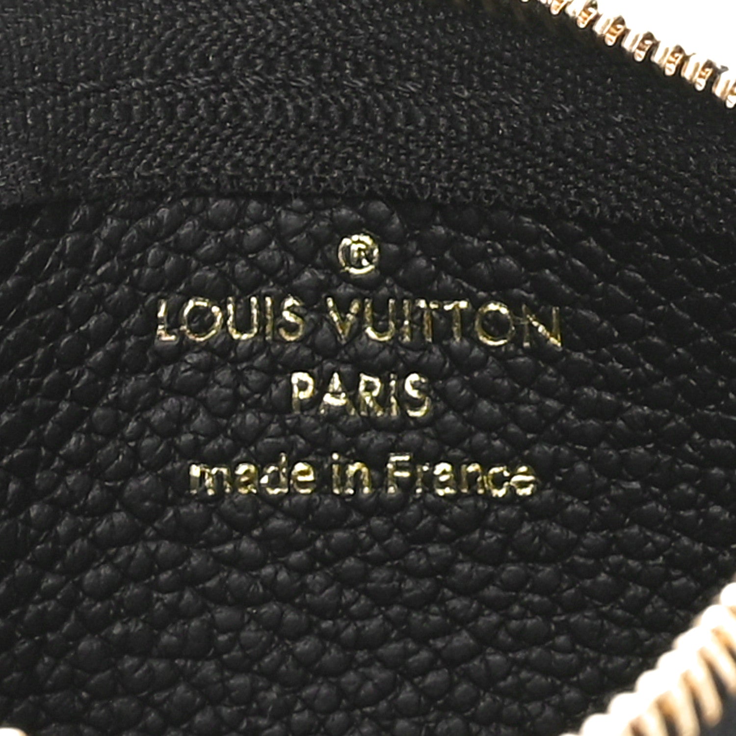 Louis Vuitton Empreinte Monogram Giant Key Pouch Black Beige 6 of 8