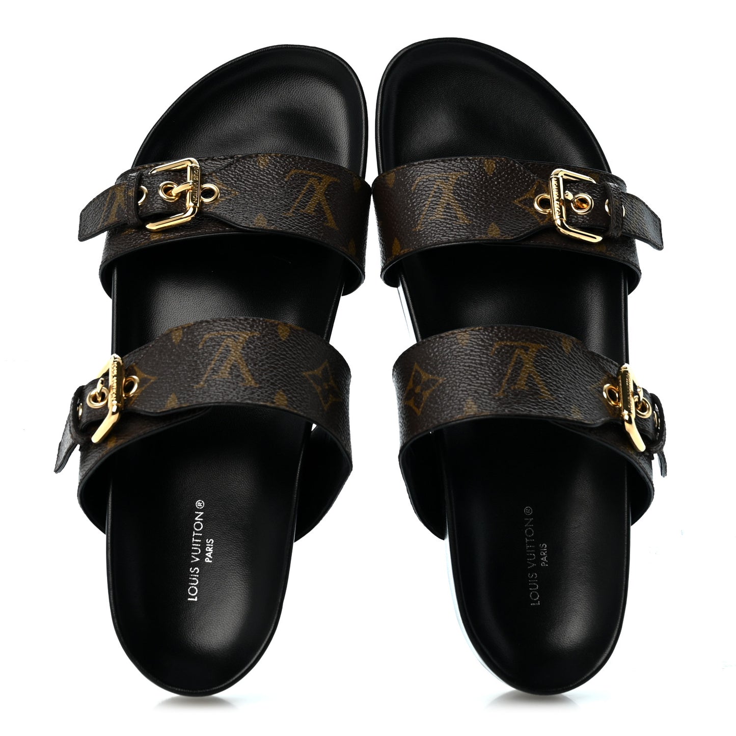 Monogram Bom Dia Mule Sandals 40 Black