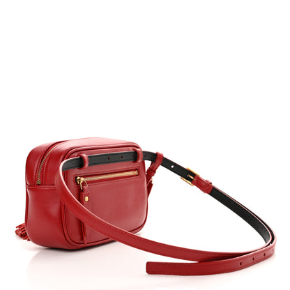 Saint Laurent Calfskin Matelasse Monogram Lou Belt Bag Rouge Eros 3 of 13