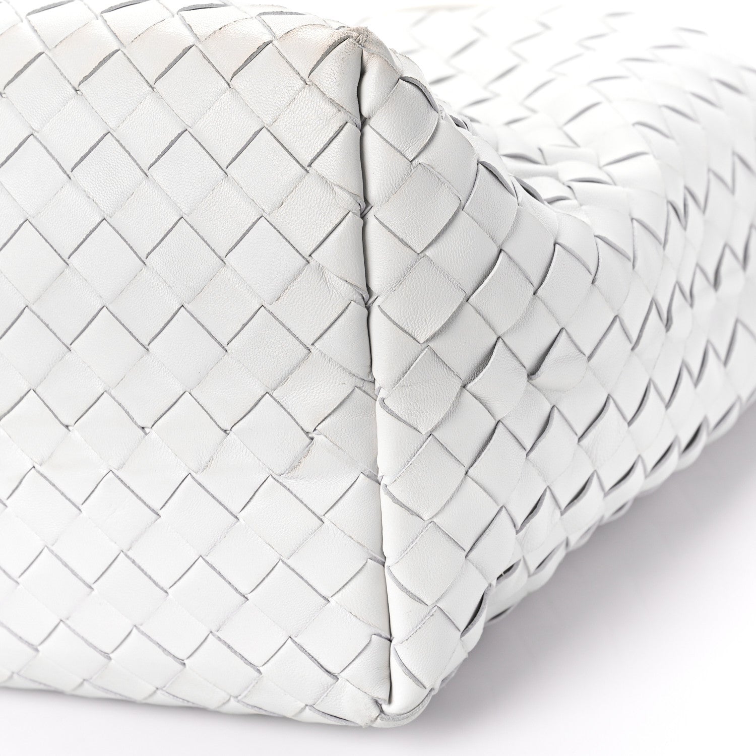 Bottega Veneta Nappa Intrecciato Tote Bag White 8 of 11