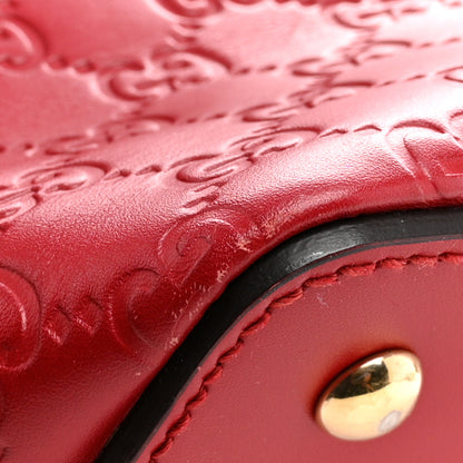 Gucci Guccissima Linea A Foldover Tote Red 12 of 12