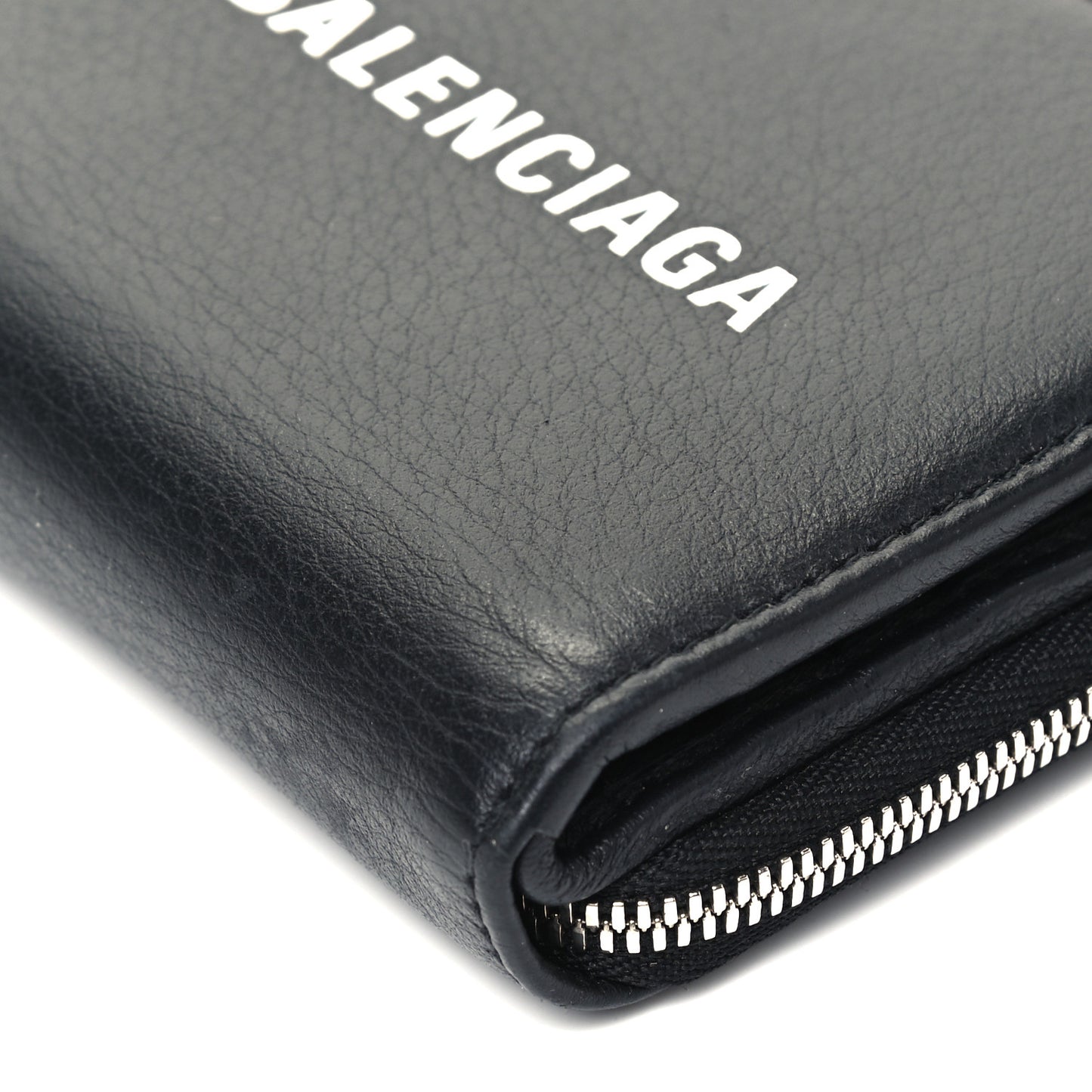 Calfskin Everyday Multi Zip Wallet Black