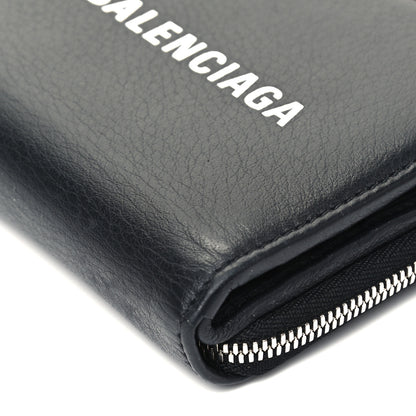 Balenciaga Calfskin Everyday Multi Zip Wallet Black 10 of 10