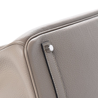 Hermes Taurillon Clemence Birkin 35 Gris Tourterelle 25 of 32