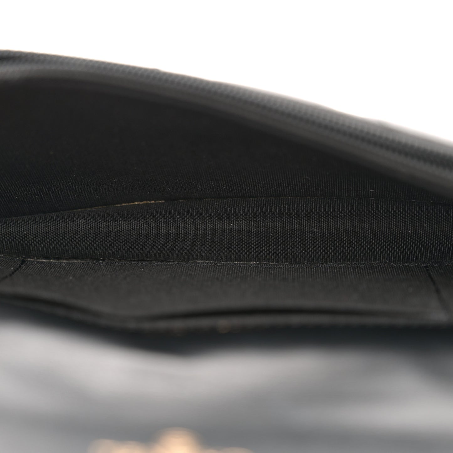 Calfskin Quilted Maxi Pearls Clutch With Chain Black