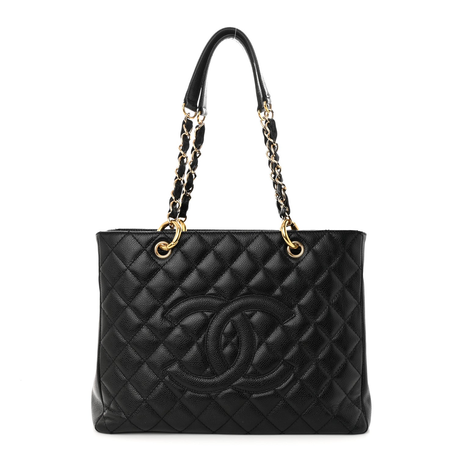 Chanel Caviar Quilted Grand Shopping Tote GST Black 1 of 14