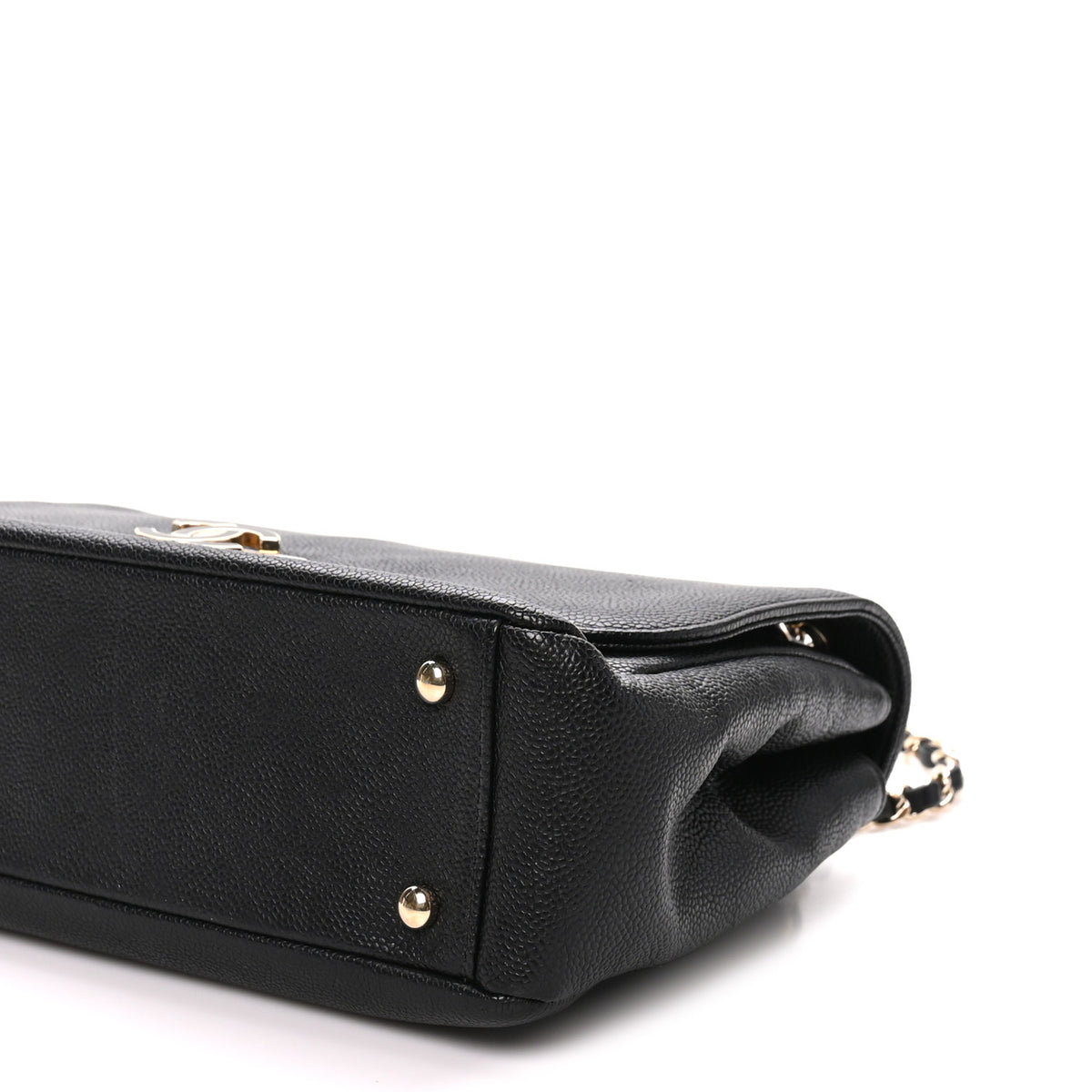 Caviar Quilted Medium Flap Black