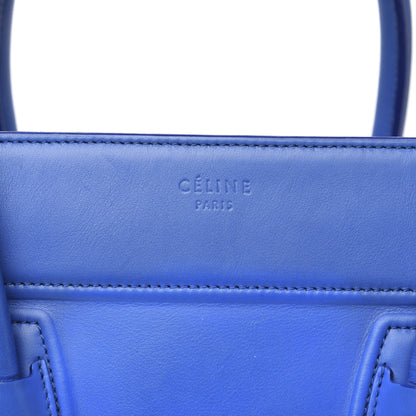 Celine Smooth Calfskin Medium Phantom Luggage Electric Blue 12 of 13