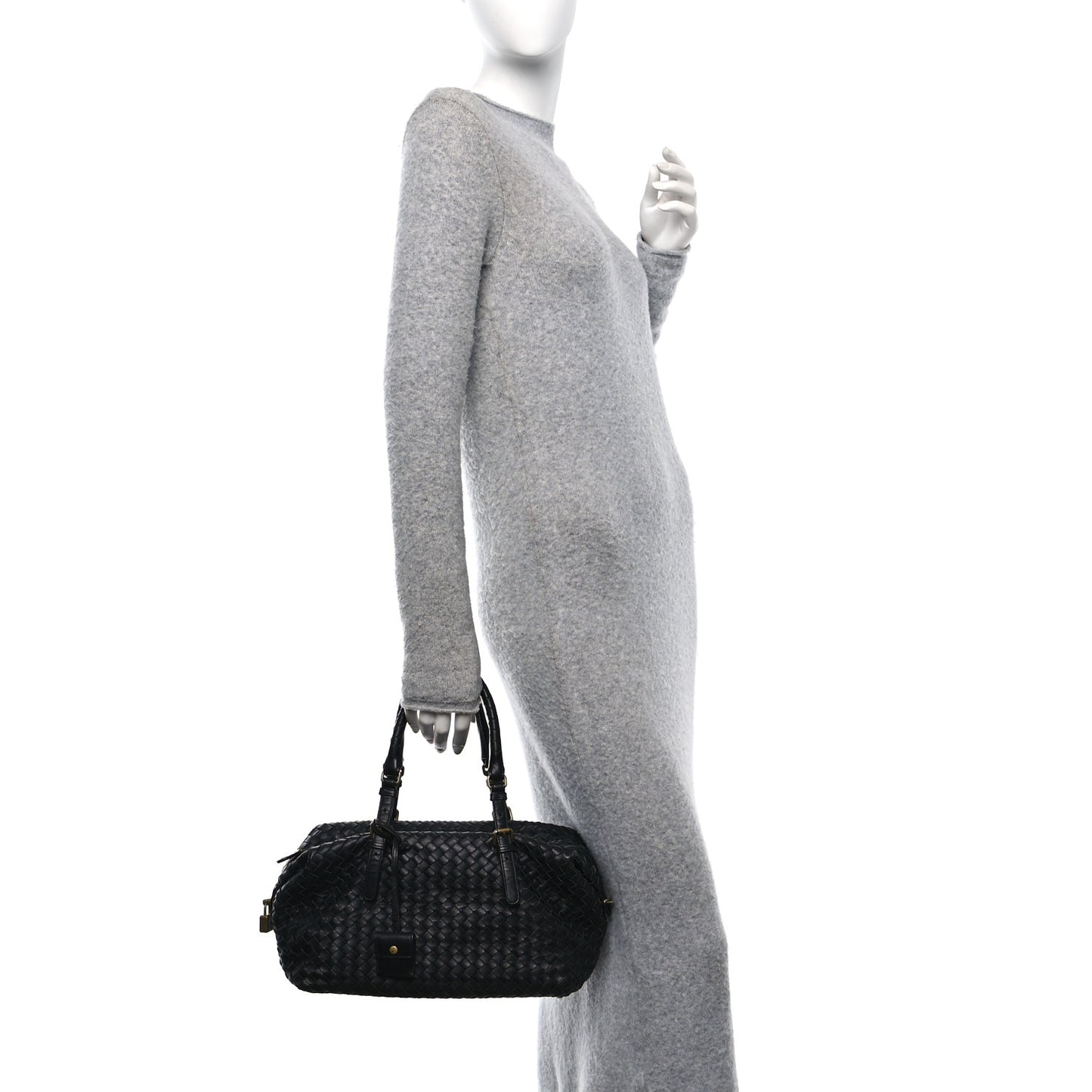 Nappa Intrecciato Montaigne Bag Black