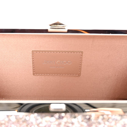 Jimmy Choo Coarse Glitter Celeste Clutch Pink Silver 6 of 9