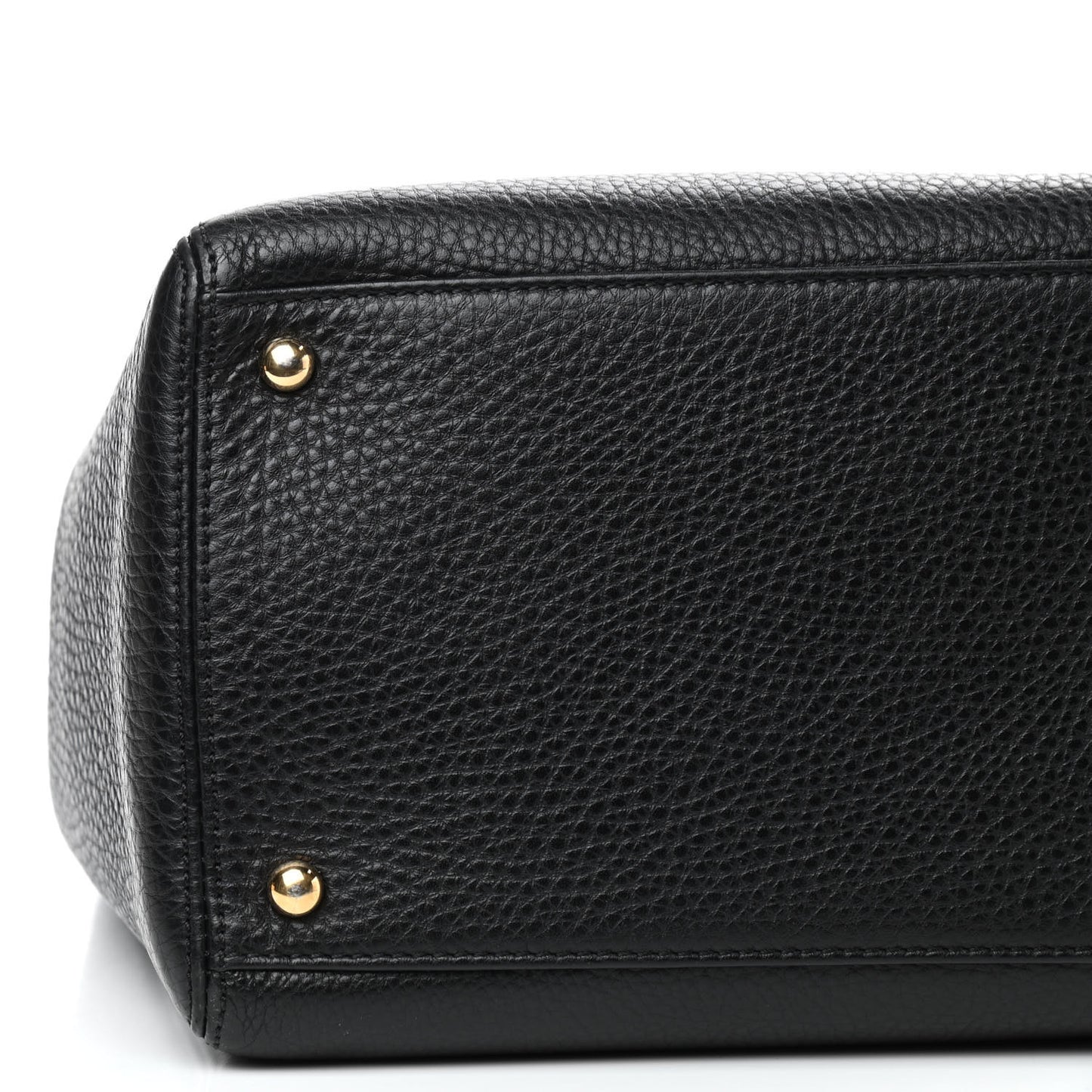 Calfskin Cerf Executive Shopper Tote Black
