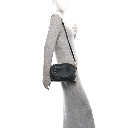 Louis Vuitton Calfskin Debossed Monogram Side Trunk Black 3 of 10