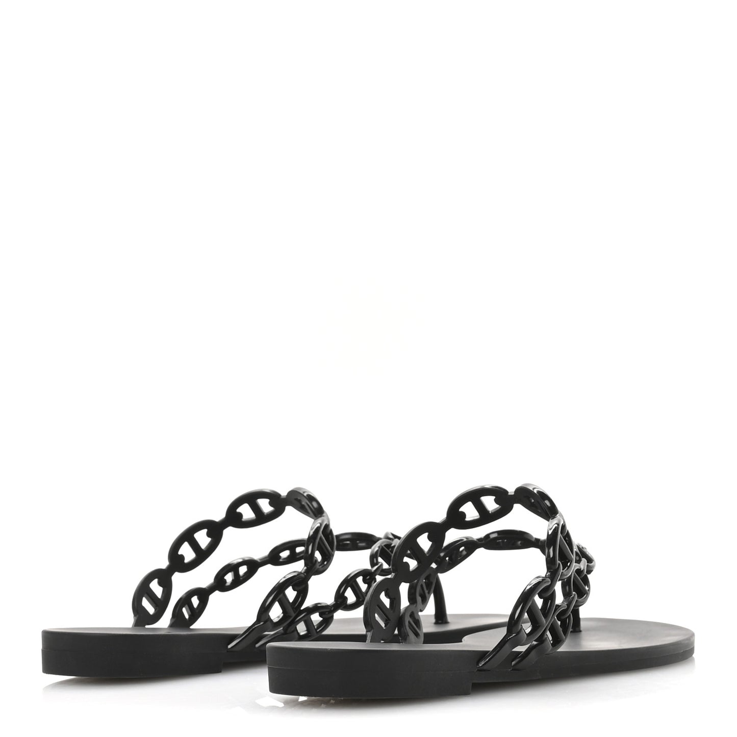 Rubber Chaine d'Ancre Island Sandals 36 Black