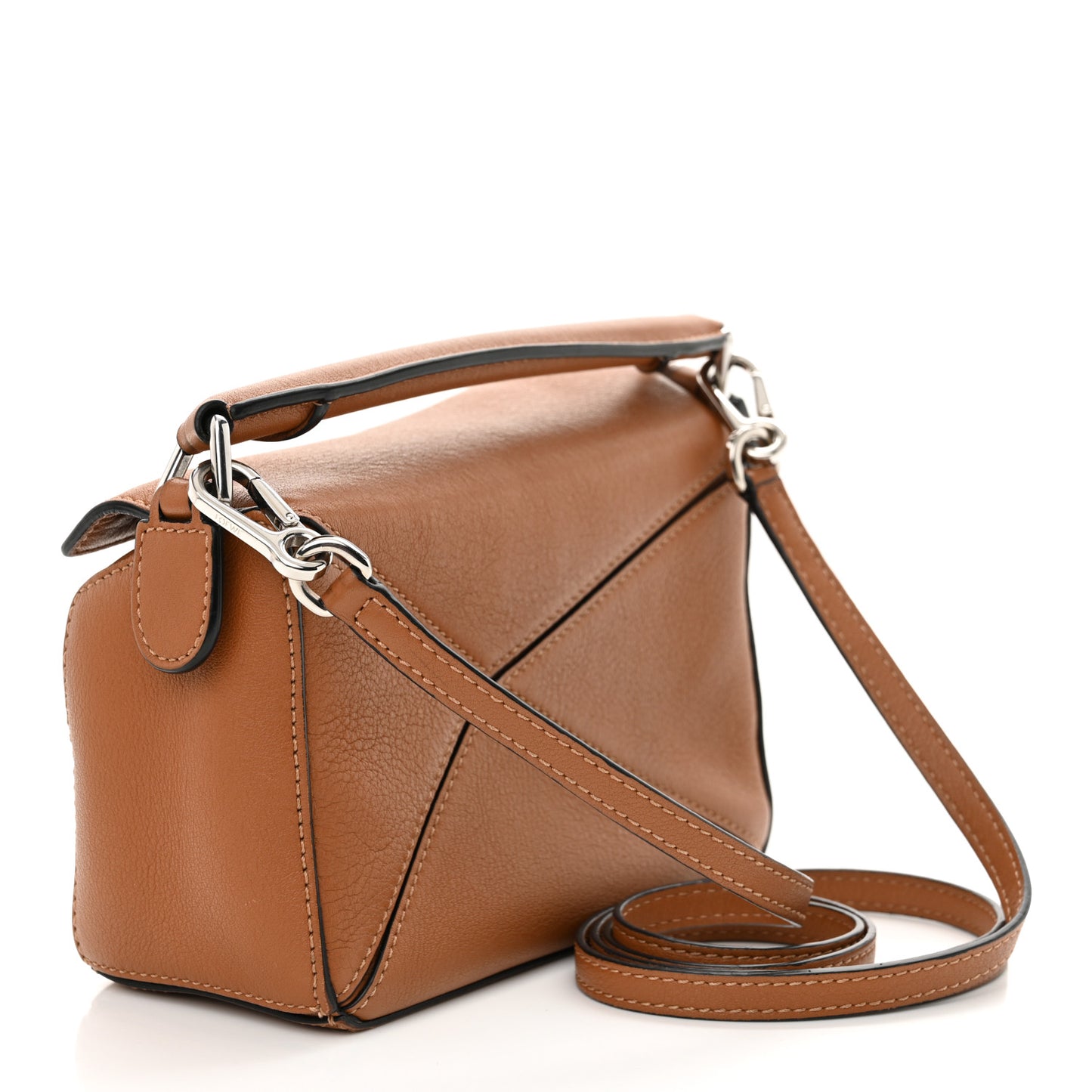 Calfskin Mini Puzzle Bag Tan