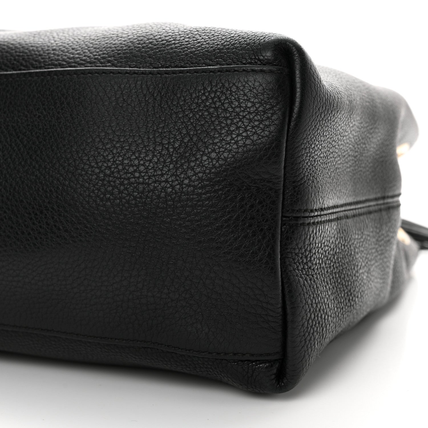 Gucci Pebbled Calfskin Medium Soho Chain Shoulder Bag Black 10 of 14