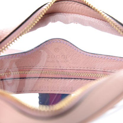 Gucci Vinyl Web Mini Ophidia Transparent Shoulder Bag Perfect Pink 6 of 10