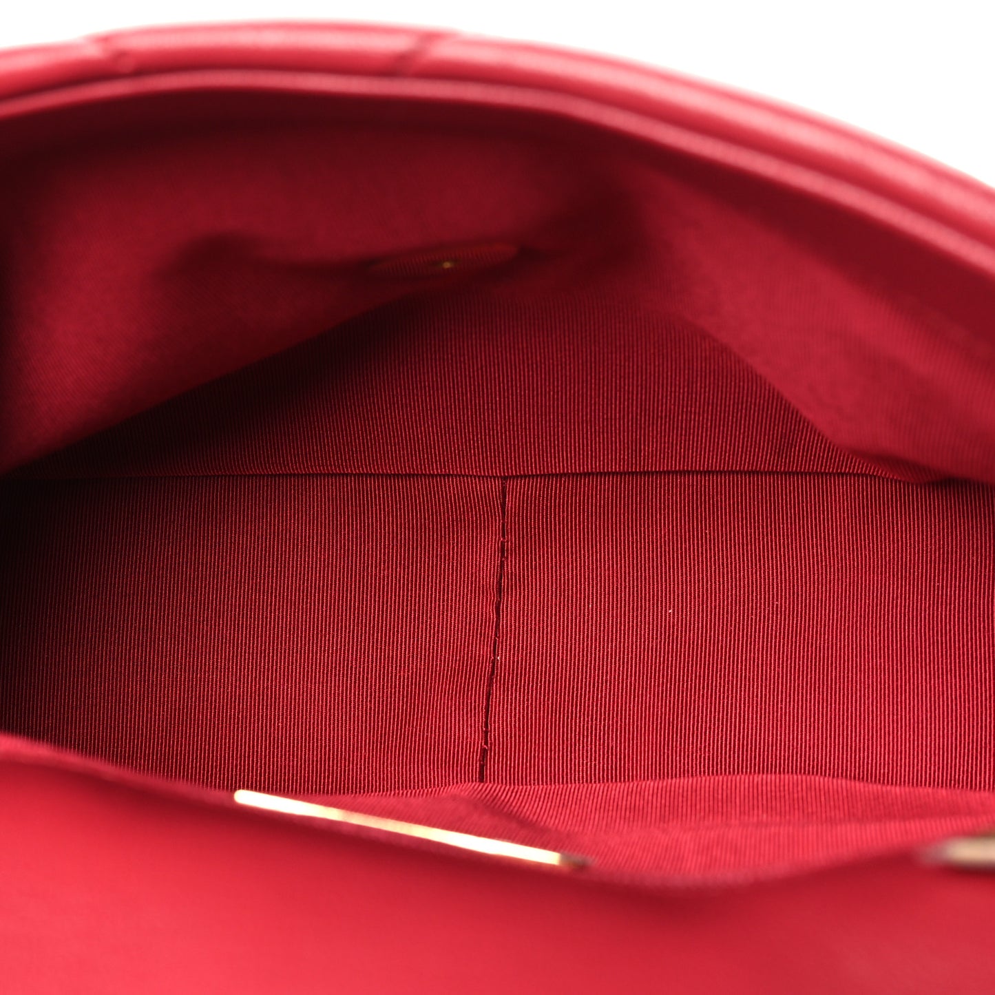 Lambskin Quilted Medium Chanel 19 Flap Red